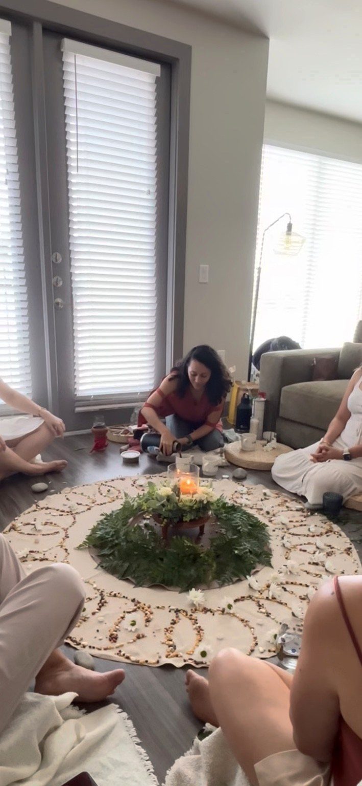 New Beginnings ceremony with cacao